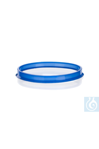 Pouring ring for Simax® laboratory bottle with GL 32, PP blue